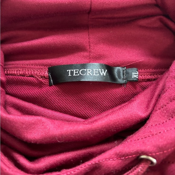 TECREW Maroon Hoodie with Drawstrings - Picture 5 of 10